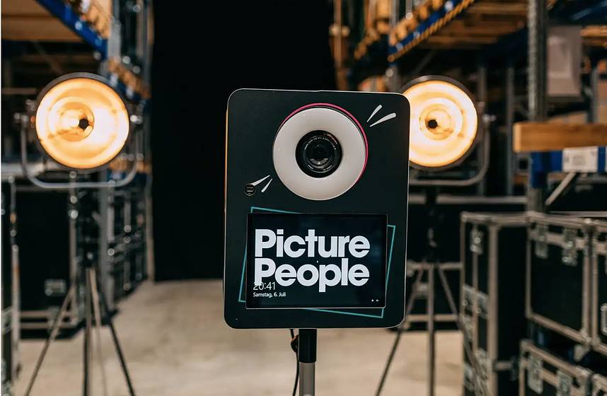 Die PicturePeople Fotobooth mit Ringblitz